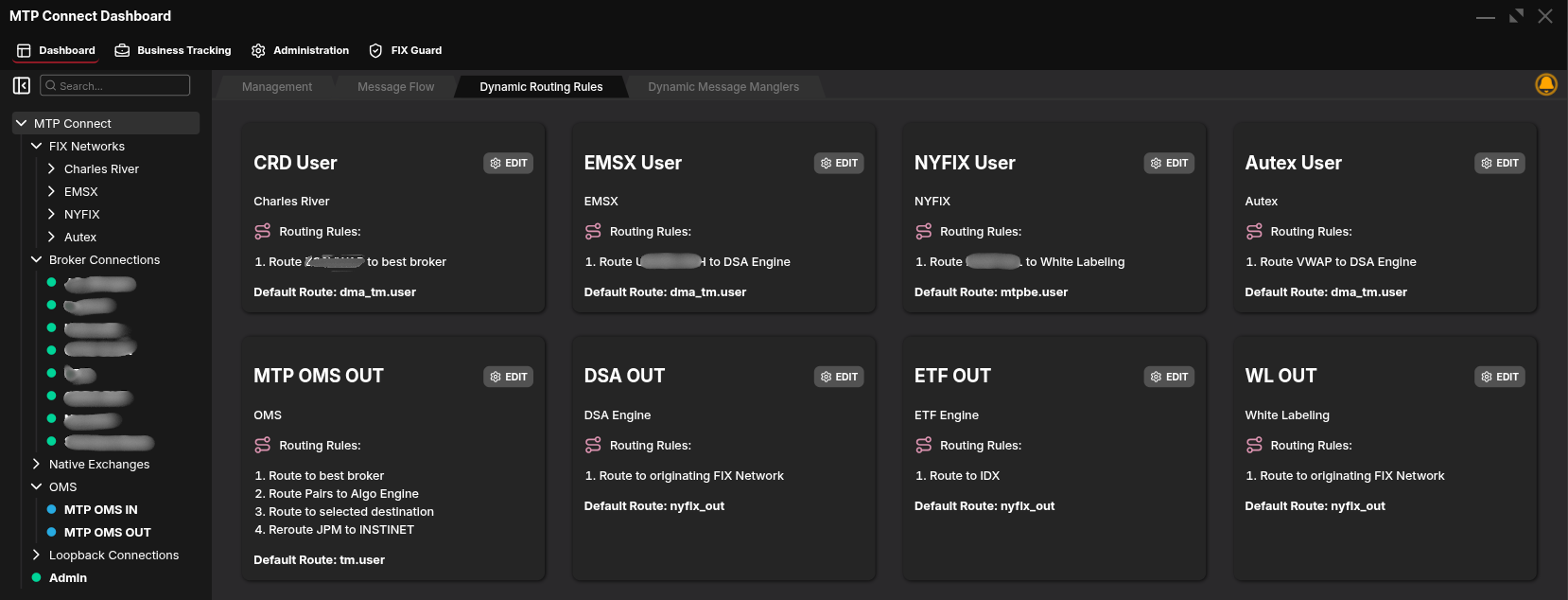 Marvelsoft Connectivity Dashboard: Dynamic Routing Rules